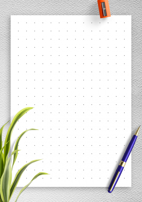 A15 - Dot Grid Paper with 10 mm spacing