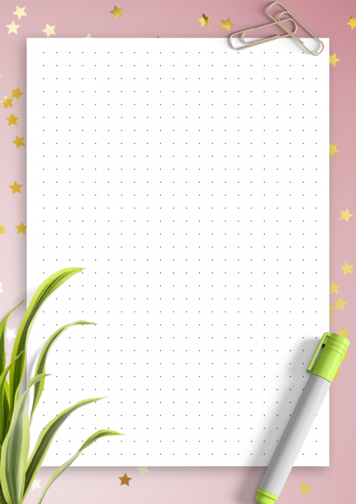 A12 - Dot Grid Paper with 4 dots per inch